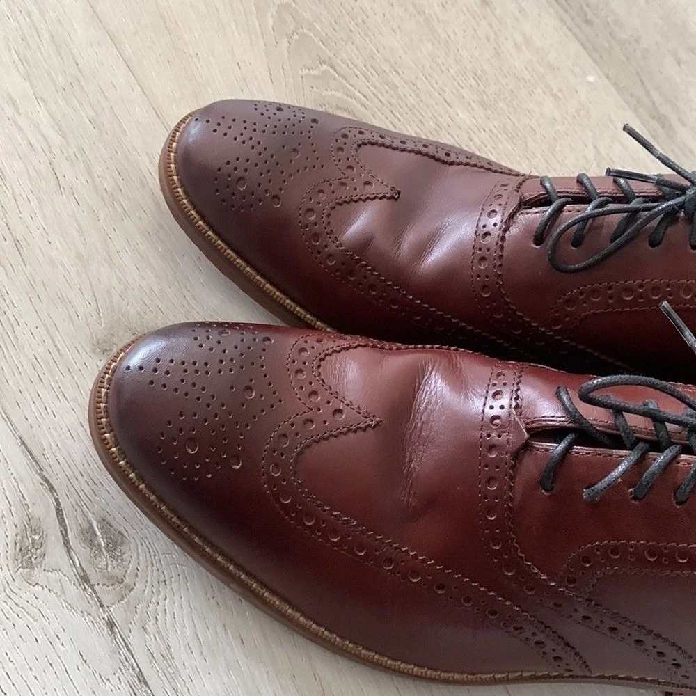 Cole Haan Cambridge British Tan Wingtip Oxfords size‎ 9 M
